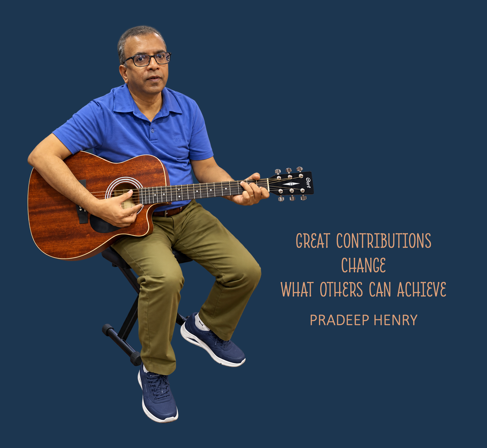 Pradeep Henry standing before the Grand Canyon | From an expansive perspective,  uncovering surprising connections and aligning them to create transformative impact